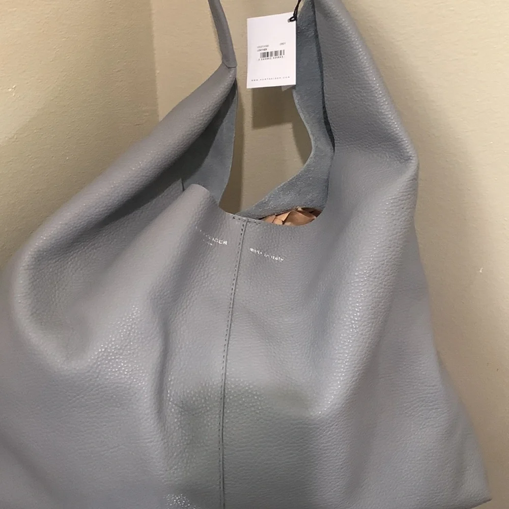 Kurt Geiger London Violet Leather Hobo Bag